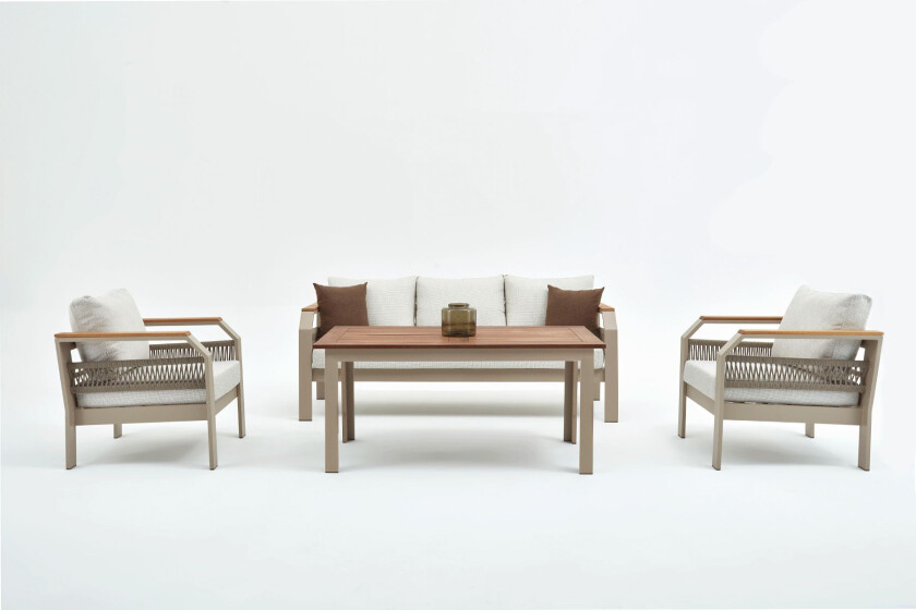 Morento hagestolsett, beige