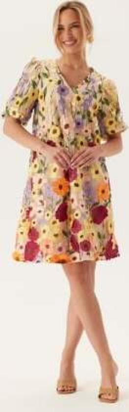Yasflowering Ss Dress Whisper White Detail:flowers 34