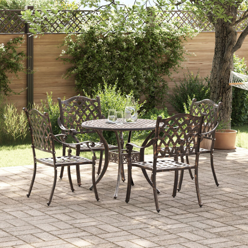 |Sett av 3 Bronse Støpealuminium 90 cm diameter