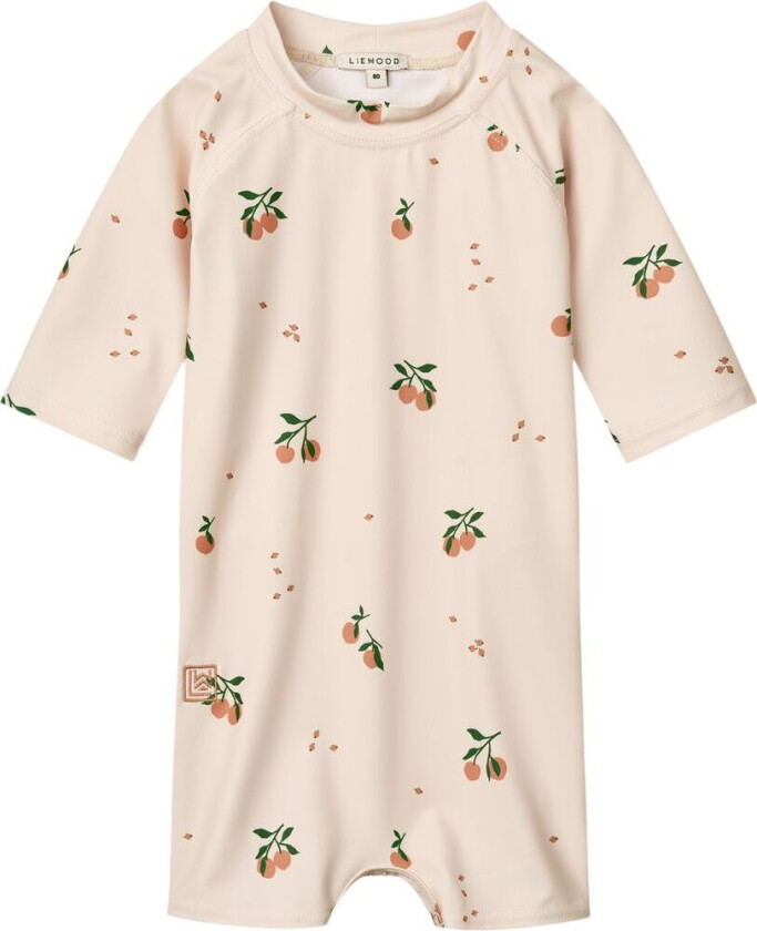 Thor Kortermet UV-badedress For Babyer Peach Sea Shell | | 74 cm