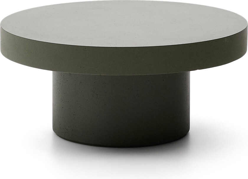 KAVE HOME Aiguablava utendørs salongbord, rundt - grønn sement (Ø66)