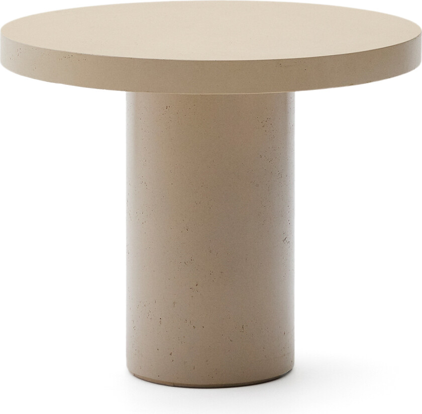 KAVE HOME Aiguablava hagebord, rundt - beige sement (Ø90)