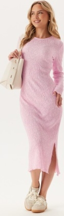 Pcflora Ls Midi Dress Roseate Spoonbill Aop:flower XL