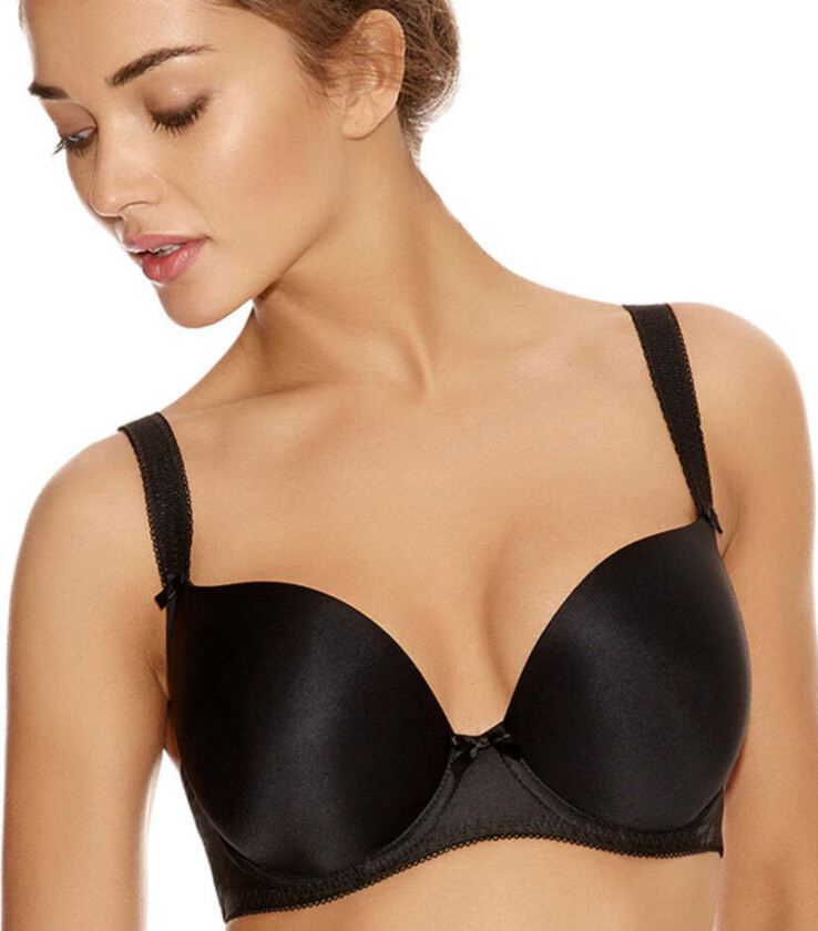 Deco BH med spiler, svart, Størrelse: 65E, Kvinner