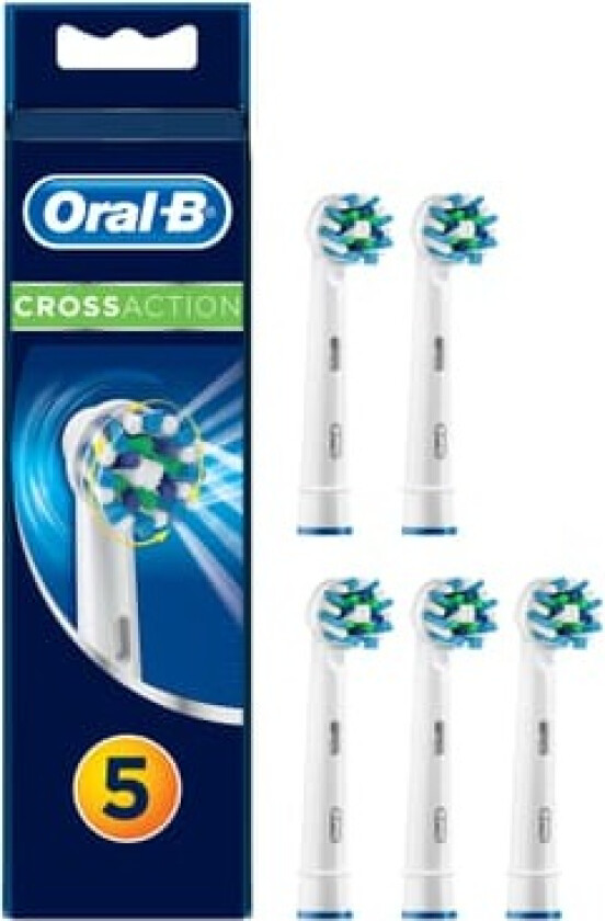 Oral B CrossAction tannbørstehoder, 5 stk