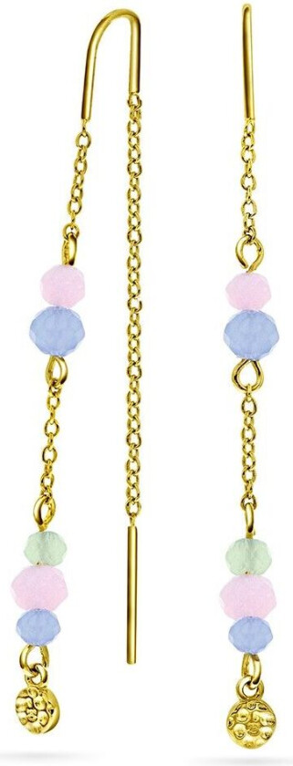 Shapes by Gulldia, Fairy øredobber i forgylt 925 sølv med krystall