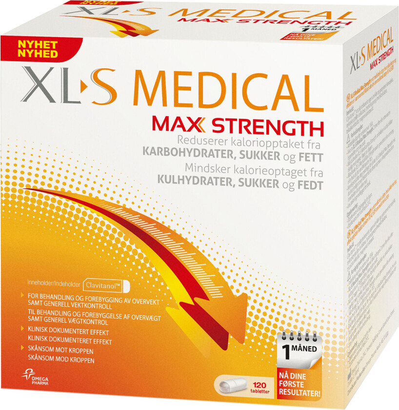 Max strength tabletter, 120 stk