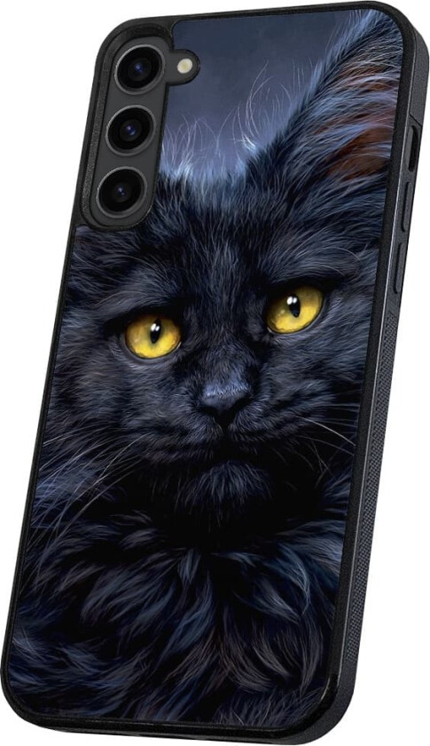 Samsung Galaxy S23 - Deksel/Mobildeksel Svart Katt