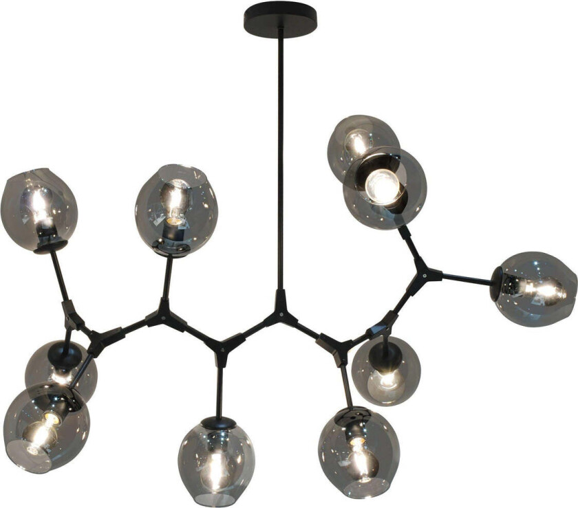 Cell taklampe - Røykfarget glass - Røyk