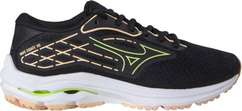 Wave Equate 8 Dame Black/Mizuno Neo Lime/Apricot 42