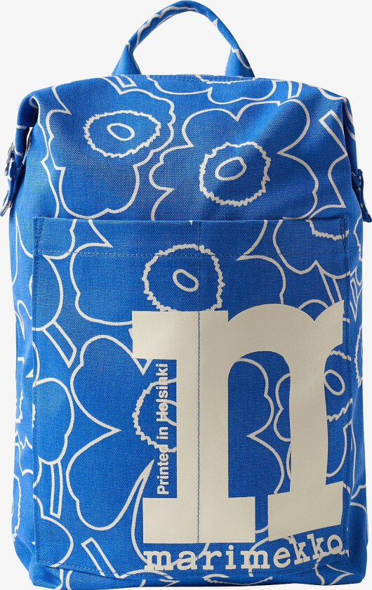 Mono Backpack Piirto Unikko - Blå