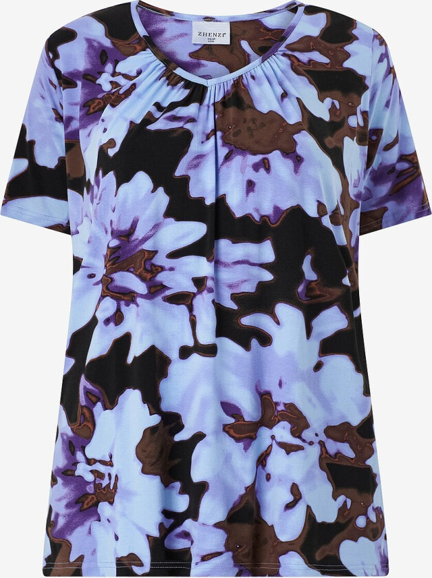 Topp Fipa 728-Blouse S/S - Blå