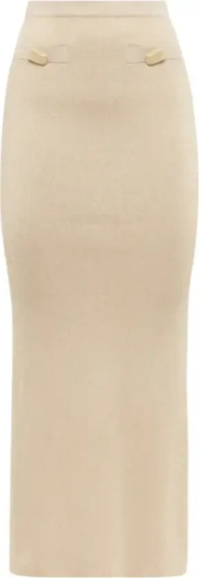 Dame, Skjørt, Beige, M
