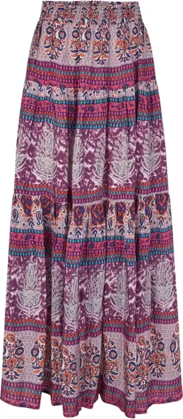 Dame, Skjørt, Flerfarget, S