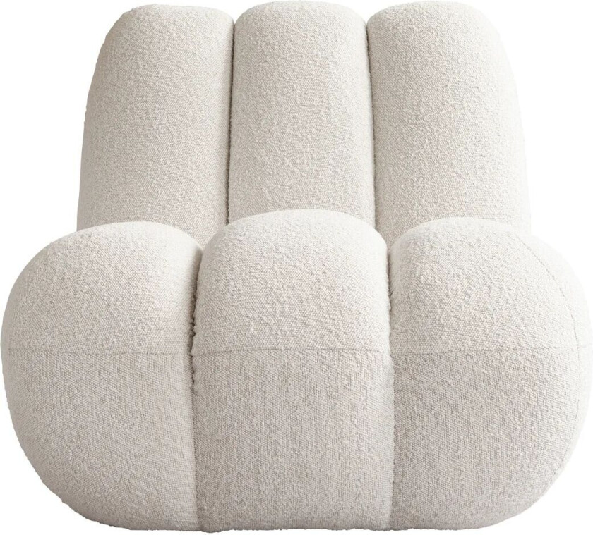 Toe loungestol bouclé Offwhite