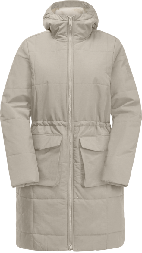 Women's White Frost Parka S, Dusty Grey