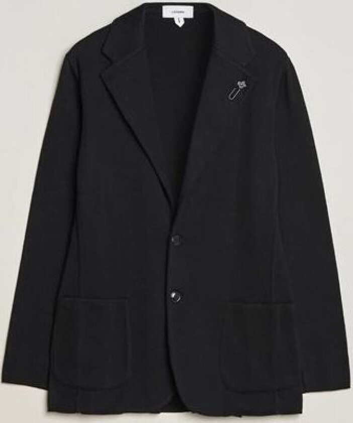 Knitted Cotton Blazer Black