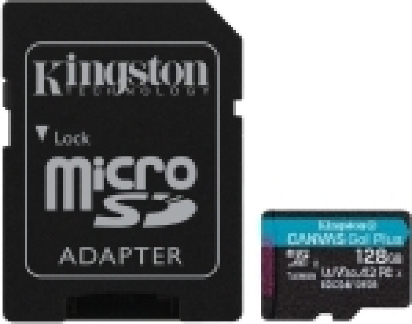 Canvas Go! Plus, 128 GB, MicroSD, Klass 10, UHS-I, 200 MB/s, Class 3 (U3)