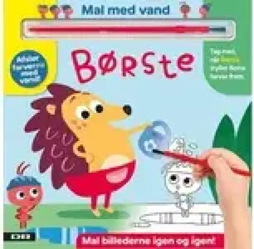 Minisjang - Mal med vand - Børste
