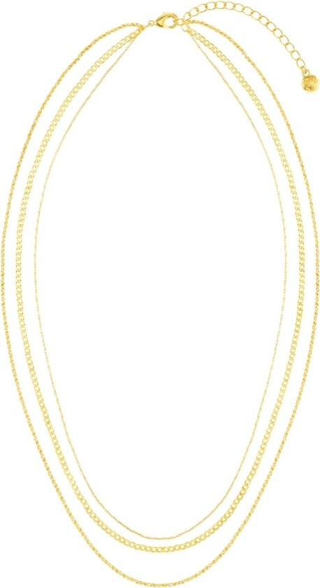 Fine Chain 3-Row Necklace