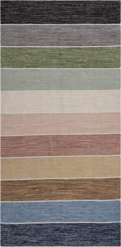 Mohsina Bomullsteppe 75x220 cm Avlangt - Flerfarget