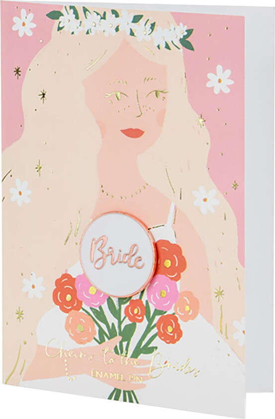 Bilde av Gratulasjonskort med Pin Bride