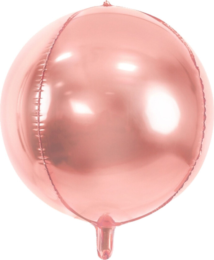 Folieballong Orbz Roségull
