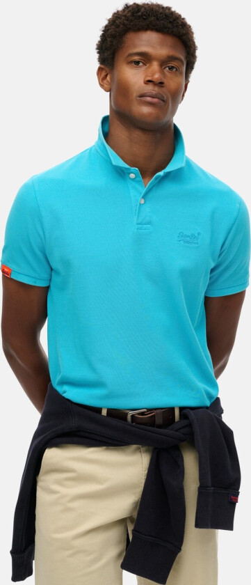 Vint Destroy Polo, Blue Lagoon, Xl, Piketrøyer