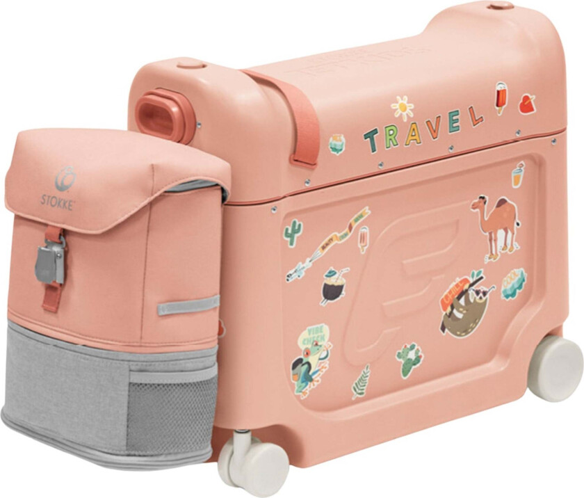 JetKids Reiseseng og Ryggsekk, Coral Pink - Kofferter - 100% Polyester