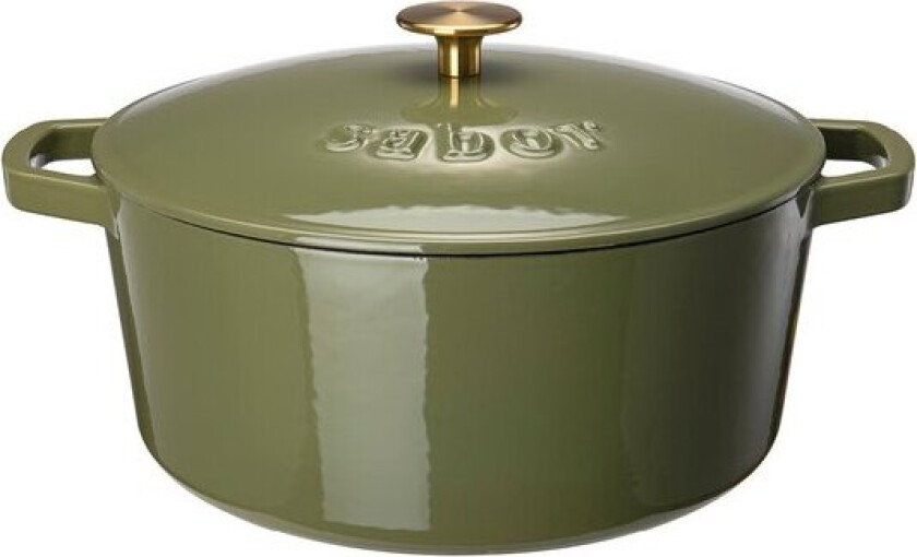 Støpejernsgryte 6,7L forever olive