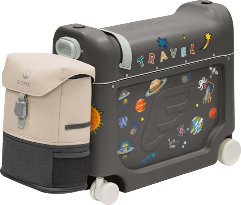 JetKids Reiseseng og Ryggsekk, Midnight Grey - Kofferter - 100% Polyester