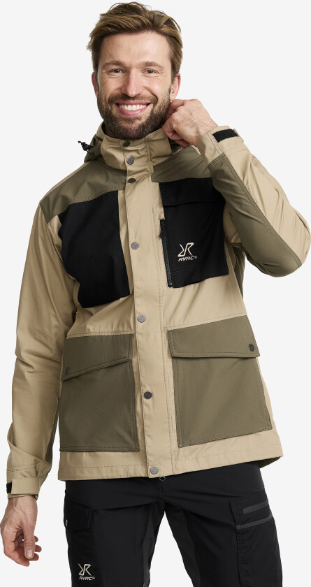 Rambler Lightweight Pro Jacket Herre Khaki/Light MossGray, Størrelse:XS - Skalljakke, Turjakke & Vindjakke