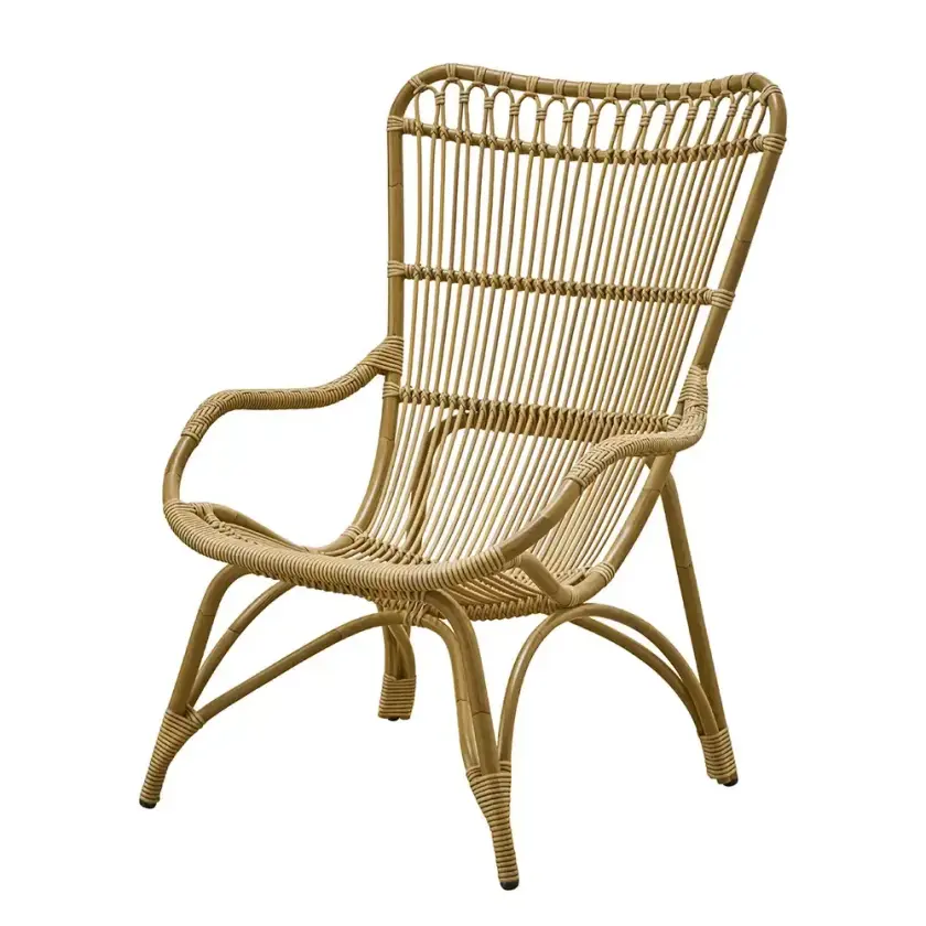 Monet lenestol av kunstrotting antikk