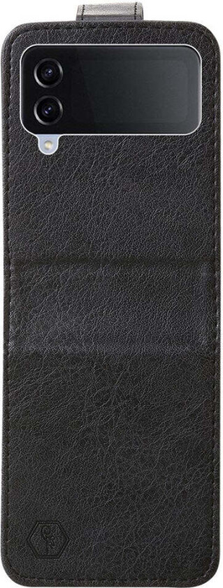 Samsung Galaxy Z Flip4 (5G) Kunstskinn Deksel - Svart