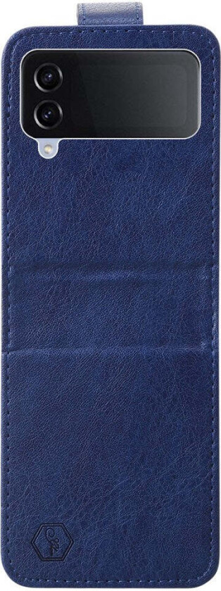 Samsung Galaxy Z Flip4 (5G) Kunstskinn Deksel - Blå