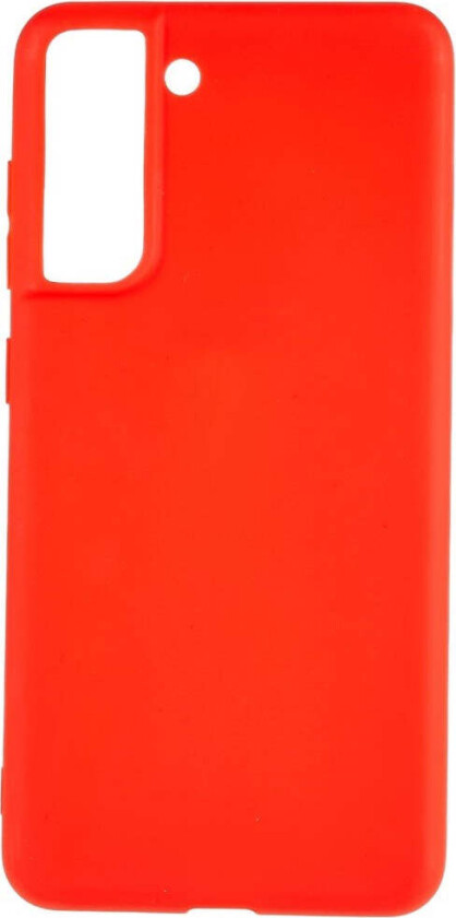 Samsung Galaxy S21 FE Fleksibelt Plast Deksel - Rød