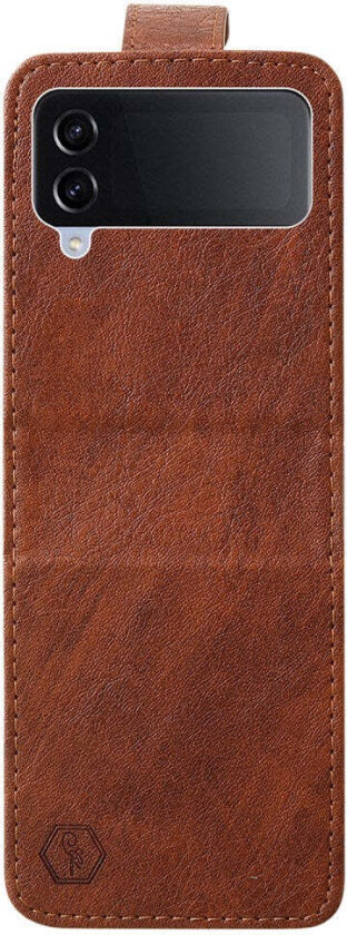 Samsung Galaxy Z Flip4 (5G) Kunstskinn Deksel - Brun