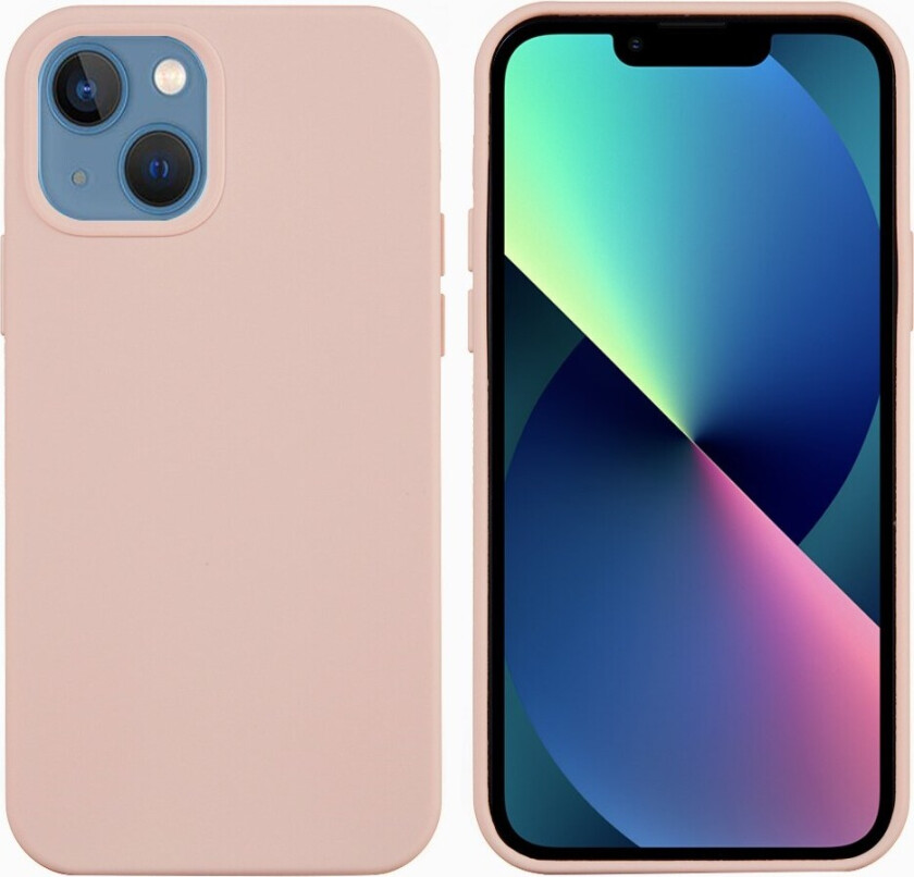iPhone 13 Fôret Silikon Deksel - Rosa