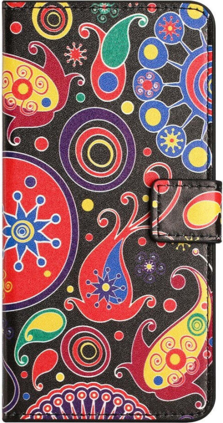 Samsung Galaxy S25 Edge Kunstskinn Deksel med Lommebok og Stativfunksjon - Multi