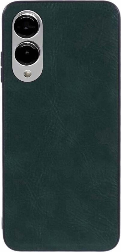 Samsung Galaxy S25 Edge Kunstskinnbelagt Deksel - Grønn