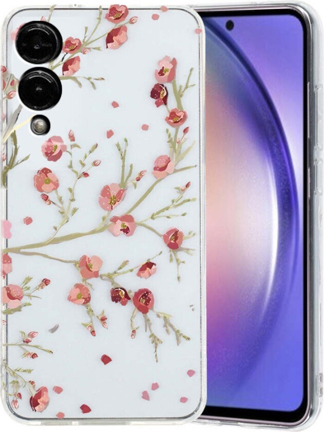 Samsung Galaxy S25 Edge Fleksibelt Plast Deksel med Motiv - Gjennomsiktig / Blomster