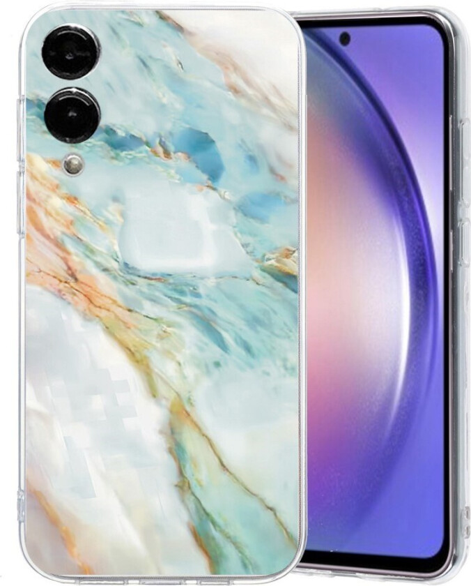 Samsung Galaxy S25 Edge Fleksibelt Plast Deksel med Motiv - Gjennomsiktig / Marmor