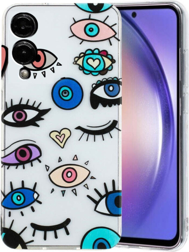 Samsung Galaxy S25 Edge Fleksibelt Plast Deksel med Motiv - Gjennomsiktig / Øyne