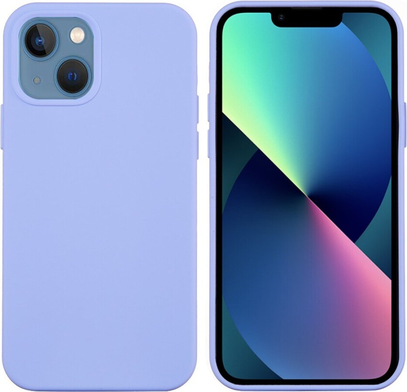 iPhone 13 Fôret Silikon Deksel - Lilla