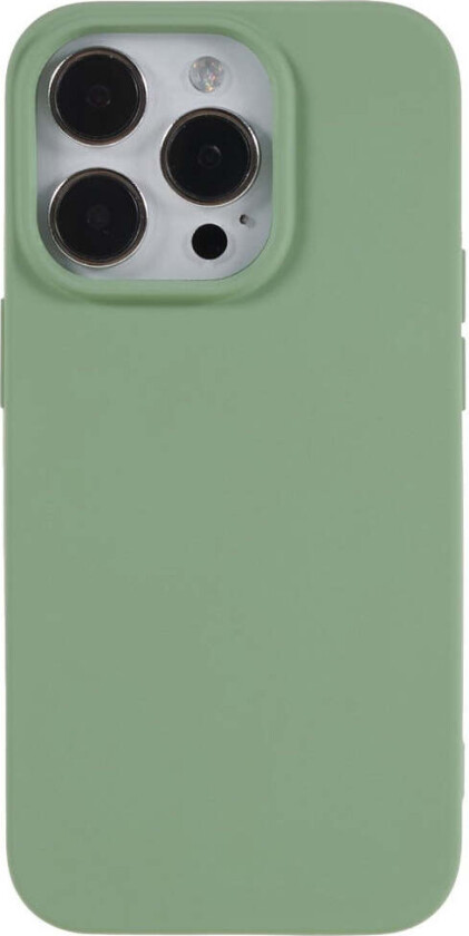 iPhone 14 Pro Max Fôret Fleksibelt Plast Deksel - Lysegrønn