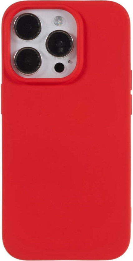 iPhone 14 Pro Max Fôret Fleksibelt Plast Deksel - Rød