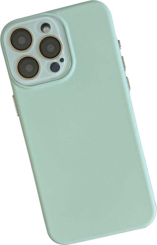 iPhone 14 Pro Silikon Deksel med Innebygd Kamerabeskyttelse - Turkis