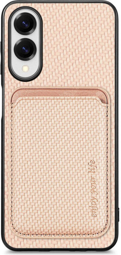 Samsung Galaxy S25 Edge Deksel med Avtakbar Kortholder - Beige