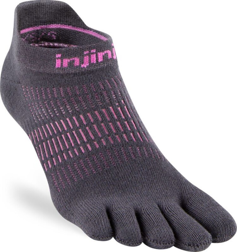 Women's Run Lightweight No-Show Charcoal