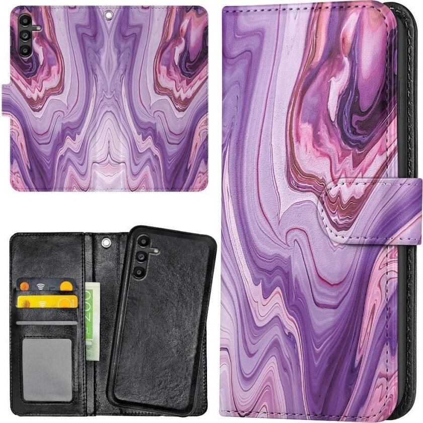 Samsung Galaxy A16 4G/5G - Lommebok Deksel Marmor